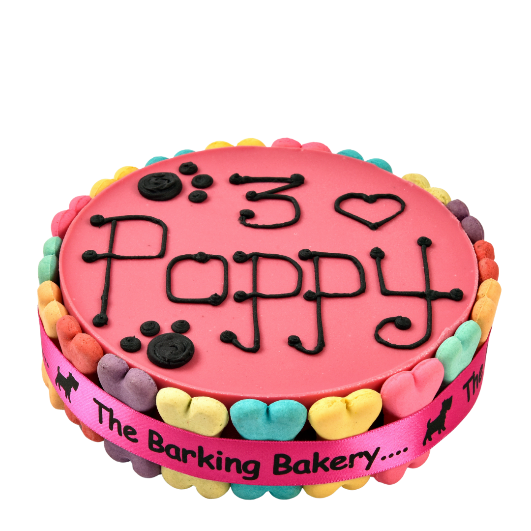 Pink Yoghurt Topped Pawty Cake