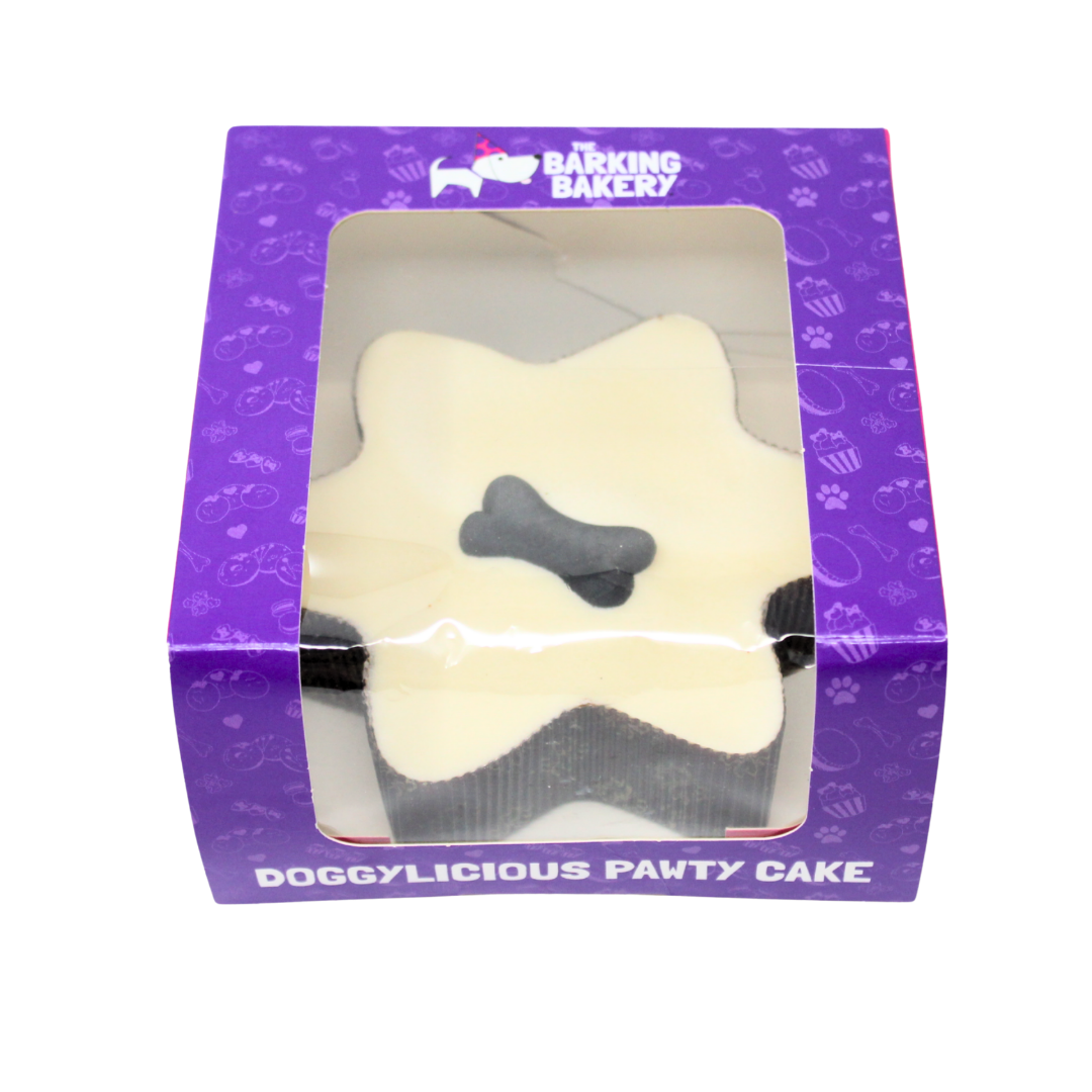 Yoghurt Topped Star Cake with Biscuit Bone