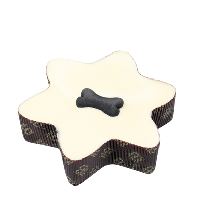 Yoghurt Topped Star Cake with Biscuit Bone