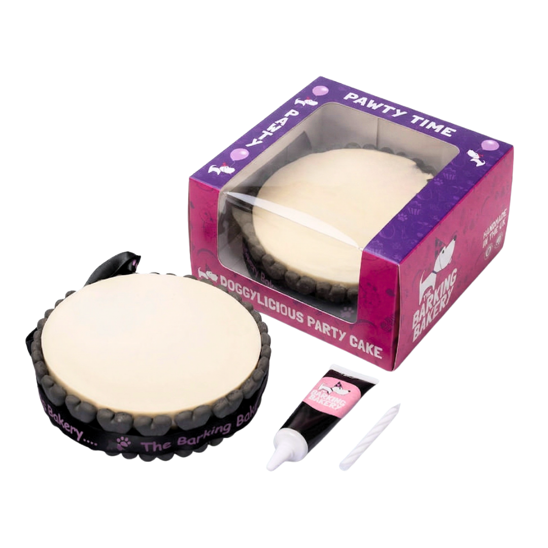 Vanilla Yoghurt Topped Pawty Cake for Dogs