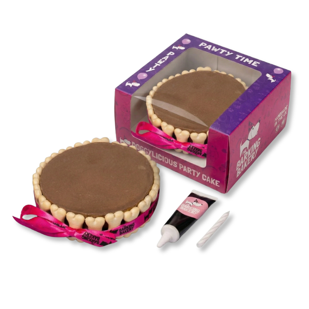 Carob Yoghurt Topped Pawty Cake for Dogs