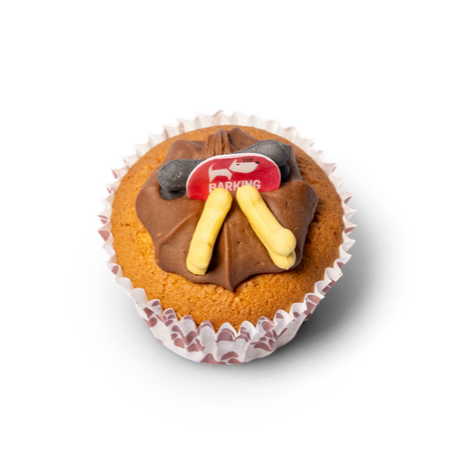 Carob Woofin with Carob Frosting (Dog Friendly Chocolate)
