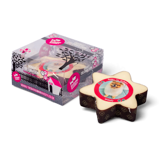 Star Shaped My Pet Picture Cake | Personalised Dog Cake (Allow 5-7 working days for delivery)