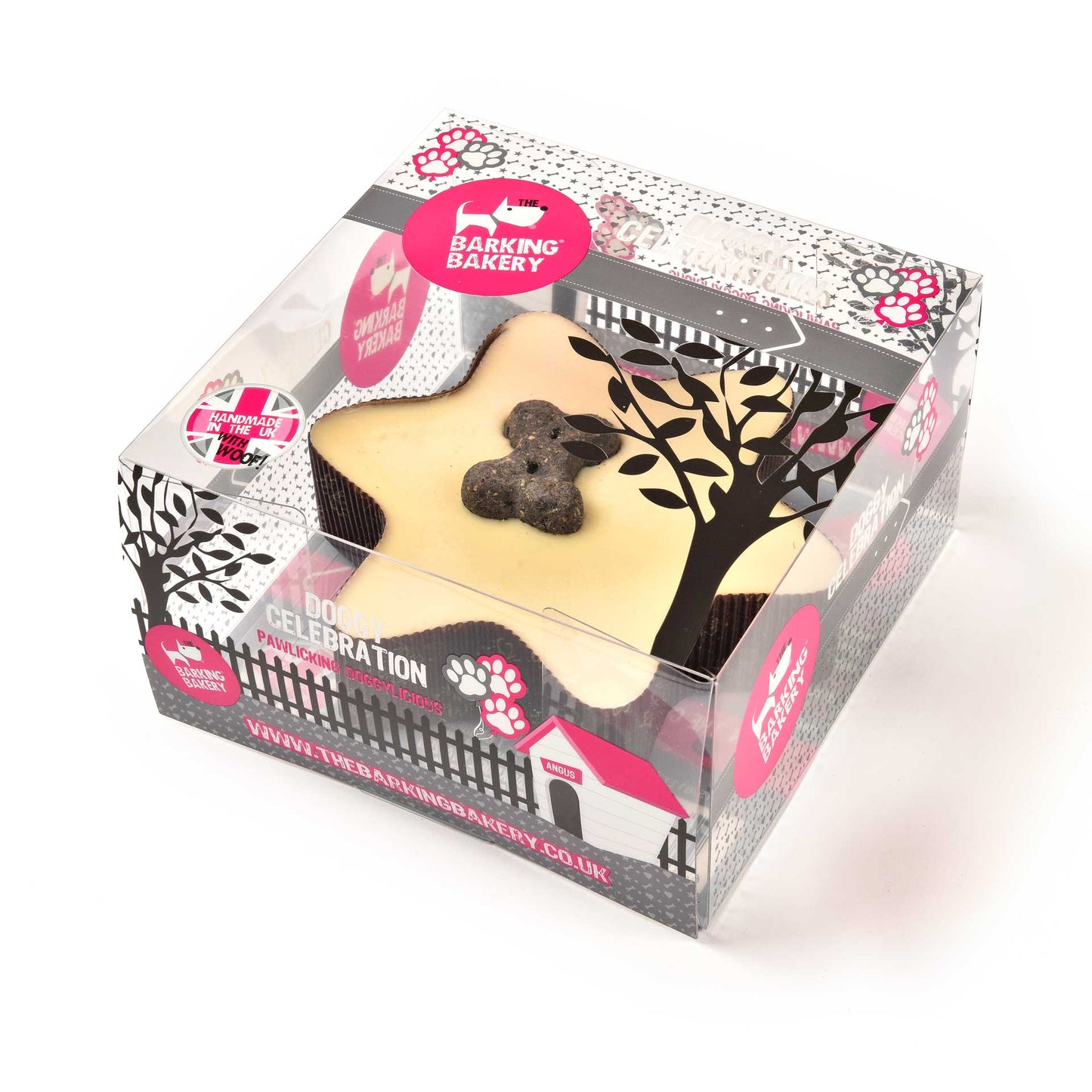 Yoghurt Topped Star Cake with Biscuit Bone