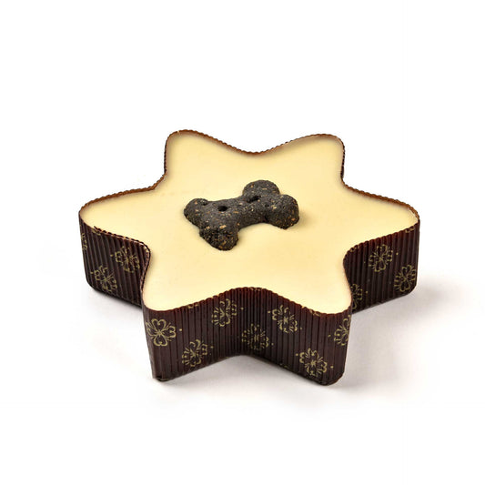 Yoghurt Topped Star Cake with Biscuit Bone