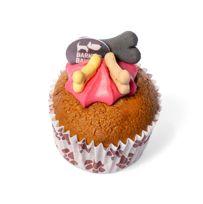 Vanilla Woofin with Pink Yoghurt Frosting